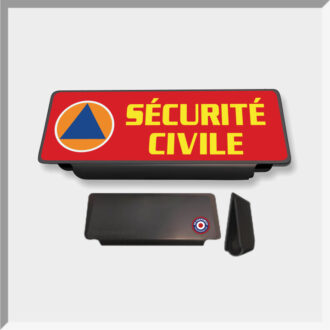 CLIP PARE-SOLEIL RETRO-REFLECHISSANT SECURITE CIVILE