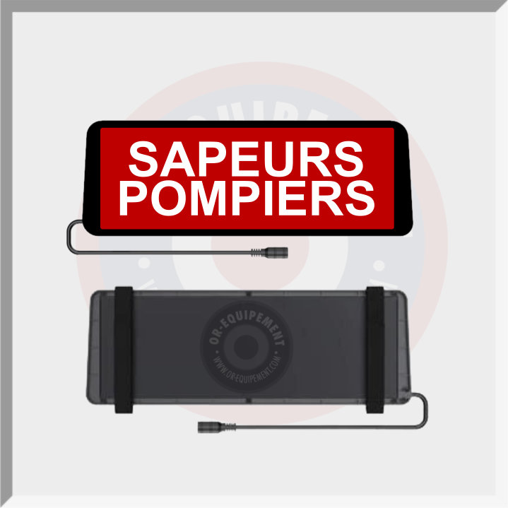 CLIP PARE SOLEIL LUMINEUX SAPEURS POMPIERS
