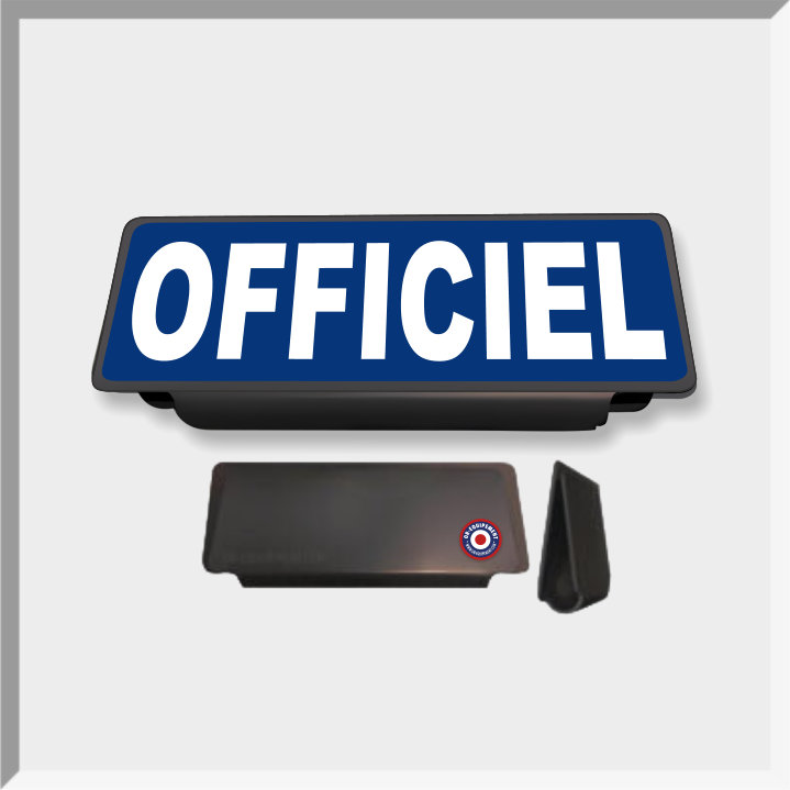 CLIP RETRO-REFLECHISSANT OFFICIEL FOND BLEU