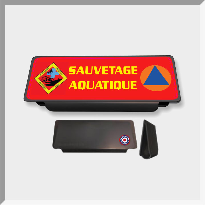 CLIP RETRO-REFLECHISSANT SECURITE CIVILE SAUVETAGE AQUATIQUE