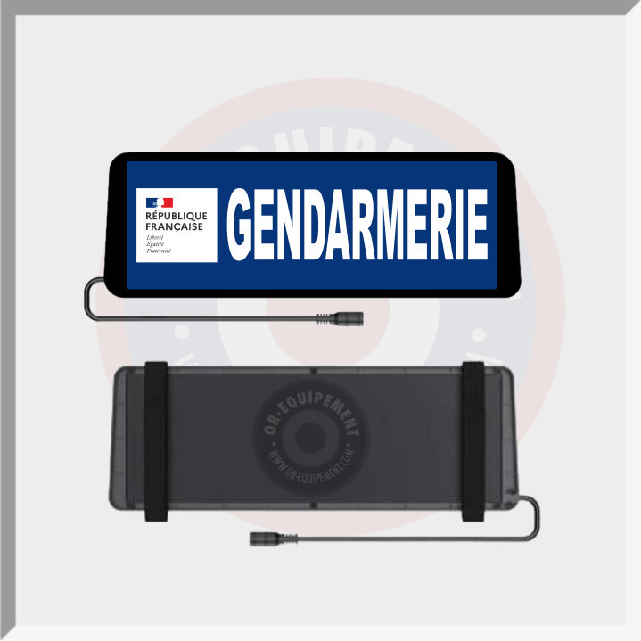 CLIP PARE SOLEIL LUMINEUX GENDARMERIE AVEC LA MARIANNE