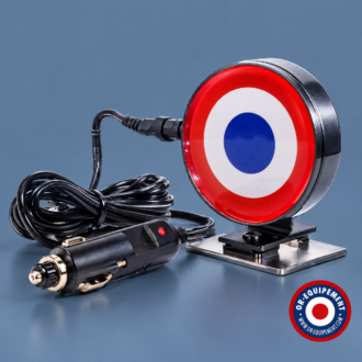 COCARDE LUMINEUSE MAGNÉTIQUE