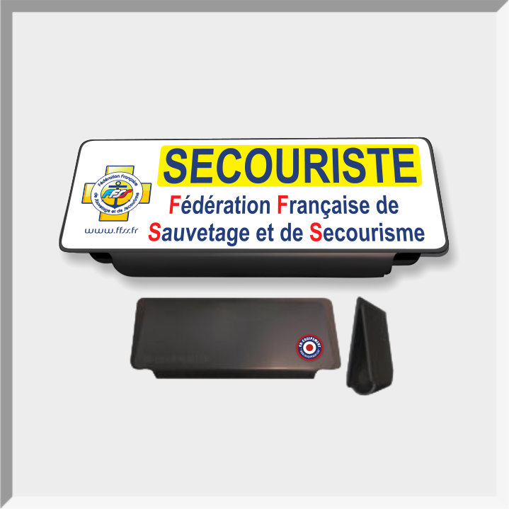 CLIP PARE-SOLEIL RETRO-REFLECHISSANT FFSS SECOURISTE