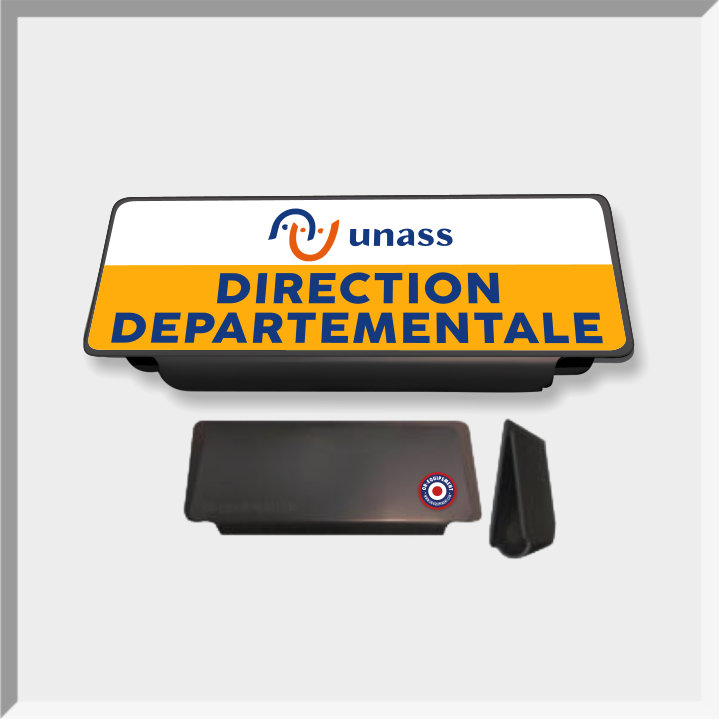 CLIP PARE-SOLEIL RETRO-REFLECHISSANT UNASS DIRECTION DEPARTEMENTALE