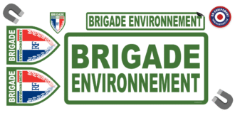 SERIGRAPHIE MAGNETIQUE BRIGADE ENVIRONNEMENT CLASSE B