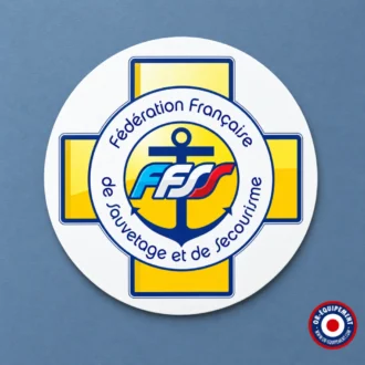 VITROPHANIE LOGO FEDERATION FRANCAISE DE SAUVETAGE ET DE SECOURISME