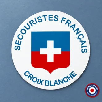 VITROPHANIE SECOURISTES FRANCAIS CROIX BLANCHE