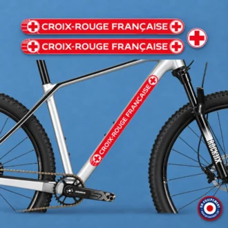 KIT MARQUAGE VTT CROIX ROUGE FRANCAISE Double croix