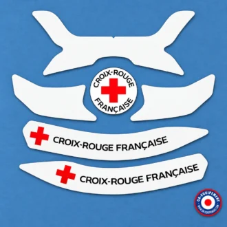 Kit casque F2XR Croix-Rouge Française
