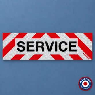 Plaque magnétique SERVICE 50 x 15 cm Classe B Microprisme