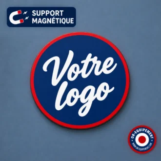 Logo rond magnétique